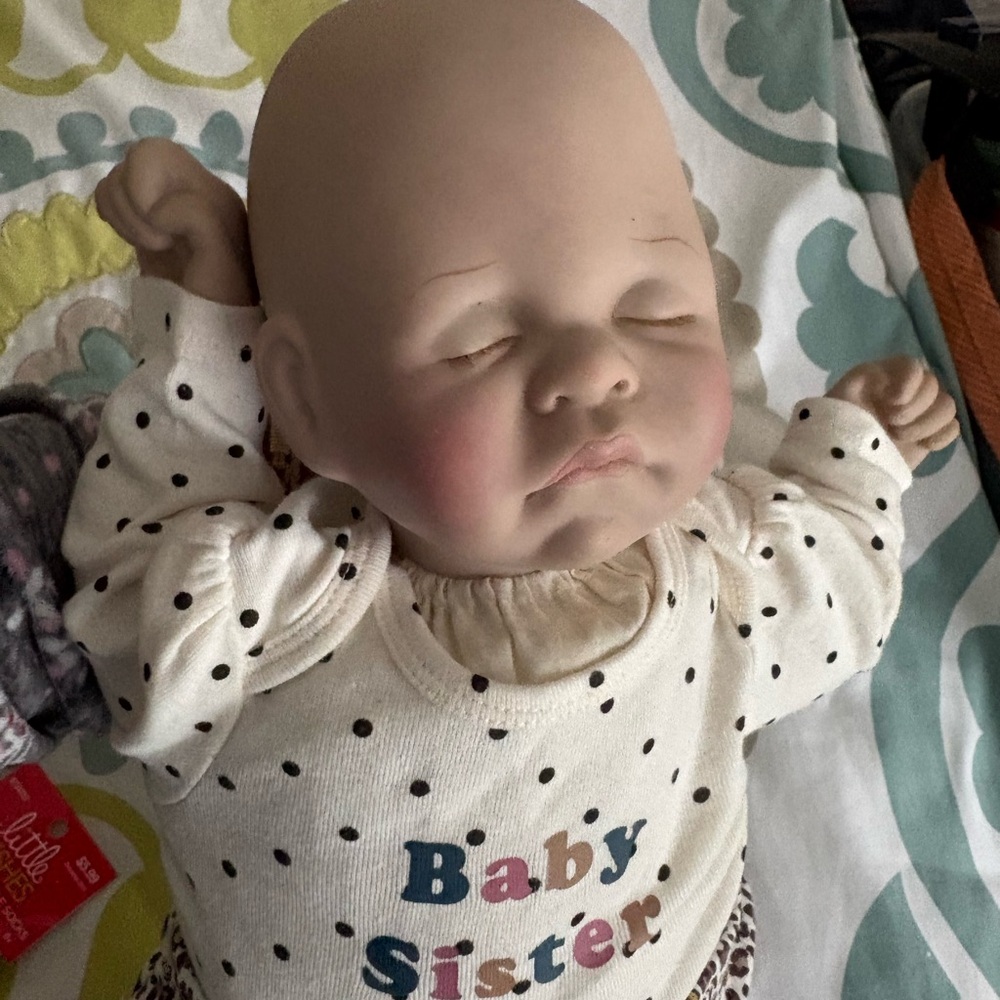 Lee Middleton Original Doll “First Moments” 1983 Baby 22” Artist Signed